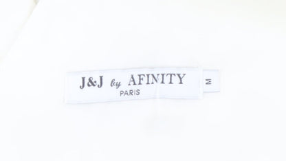 J&J by Afinty Paris Women's White Bodycon Sleeveless Dress M