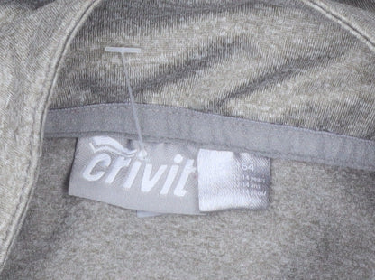 Crivit Boys Grey 1/4 Zip Long Sleeve Activewear Top 13-14 Years