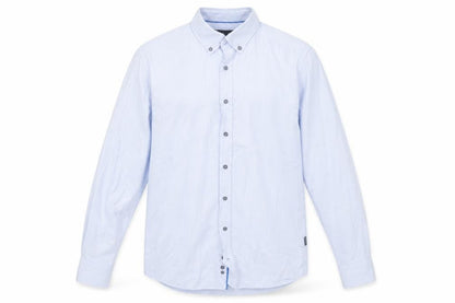 Bugatti Men’s Blue Long Sleeve Regular Fit Button-Down Shirt S