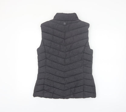 Mountain Warehouse Women Black Puffer Waistcoat Size 10 Sleeveless Lightweight