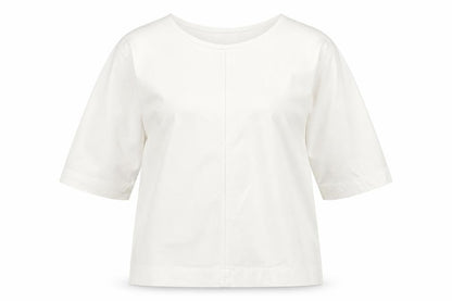 Carolyn Donnelly Women’s White 3/4 Sleeve Cotton T-Shirt UK 10