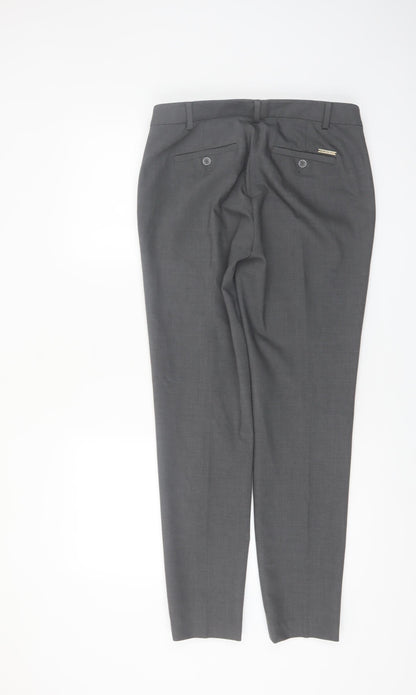 Michael Kors Womens Grey Slim Fit Dress Pants Size 4