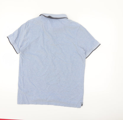 Jack & Jones Premium Blue Cotton Men's Polo Shirt Size L