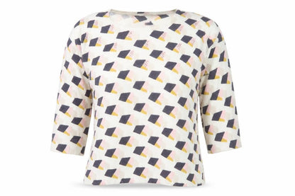 Paco Boutique Women’s Multicoloured Geometric Knit Jumper Size 10