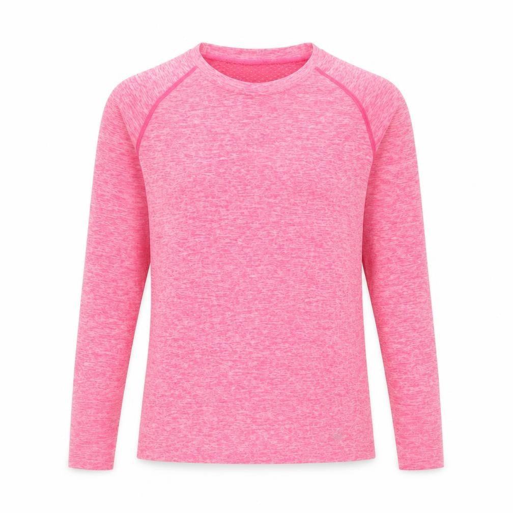 Dunnes Womens Bright Pink Long Sleeve Active T-Shirt Size M