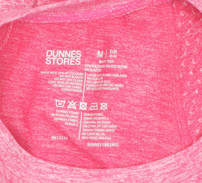 Dunnes Stores Womens Bright Pink Long Sleeve Active T-Shirt Size M