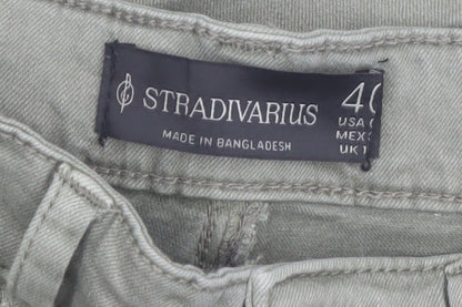 Stradivarius Womens Green High Waist Skinny Jeans Size 12