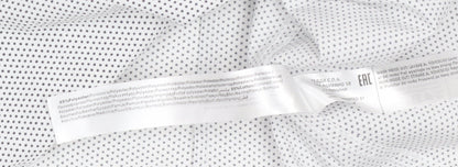 Calliope Man Men's White Polka Dot Slim Fit Long Sleeve Button-Up Shirt M