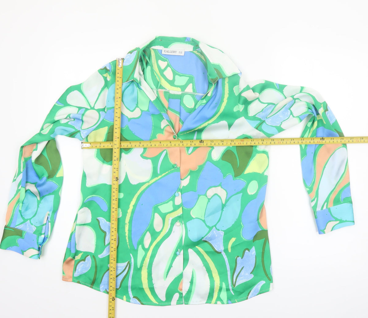 Gallery Women's Multicoloured Floral Blouse UK 10