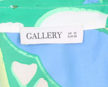 Gallery Women's Multicoloured Floral Blouse UK 10