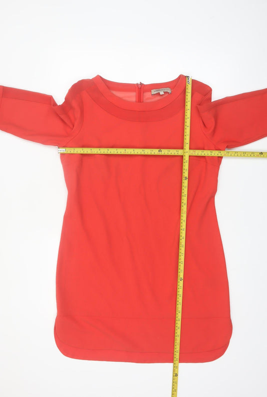 Marks and Spencer Women’s Red Shift Dress Size 14 3/4 Sleeve Knee Length