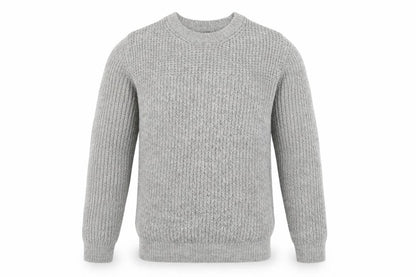 Dunnes Men’s Grey Crew Neck Chunky Knit Pullover Jumper Size L