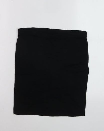 Willow & Thread Women's Black XS Stretch Pencil Skirt