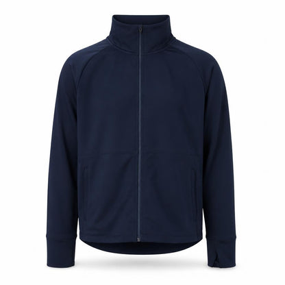 Jockey Men's Blue L Track Jacket Full Zip Stretch Athletic Fit