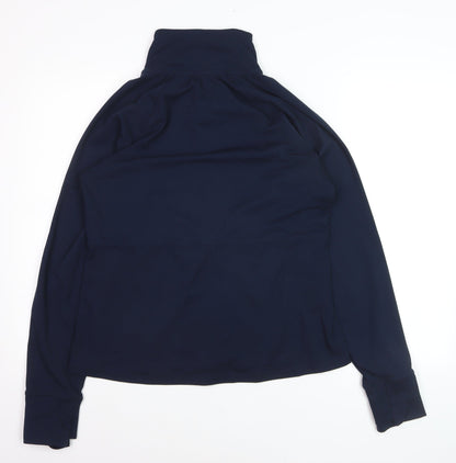 Jockey Men's Blue L Track Jacket Full Zip Stretch Athletic Fit
