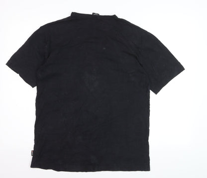 Diesel Men's Black 2XL Graphic Print Grunge T-Shirt