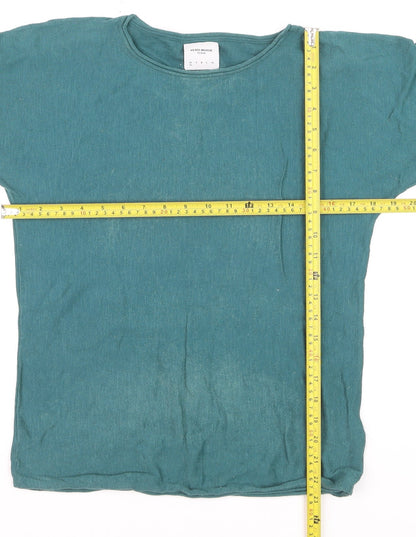 Vero Moda Women’s Green Cotton 3/4 Sleeve Pullover Jumper M