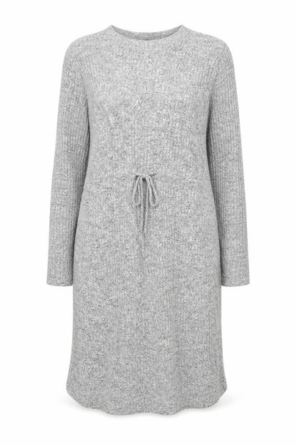 New Look Women Grey Knit Maternity Long Sleeve Sweater Dress Size 12