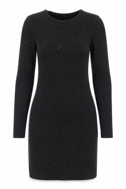 Boa Women’s Black Long Sleeve Bodycon Knit Dress Size M