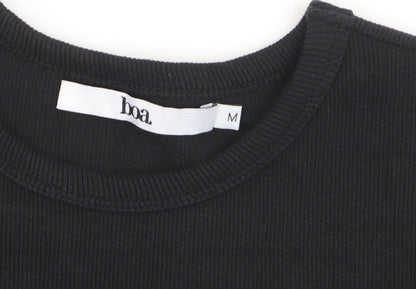 Boa Women’s Black Long Sleeve Bodycon Knit Dress Size M
