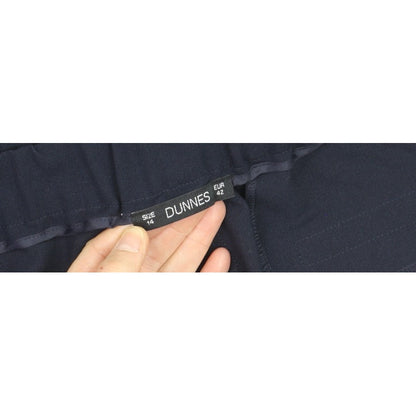 Dunnes Women's Blue Size 14 Tailored Straight Trousers