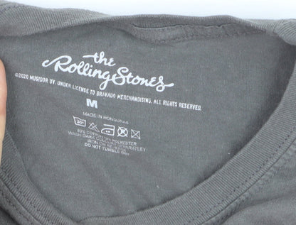 The Rolling Stones Men's Grey Band Tour Graphic T-Shirt M