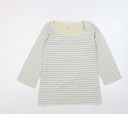 Braintree Women's Multicoloured Stripe Organic Cotton Pullover Jumper Size 14