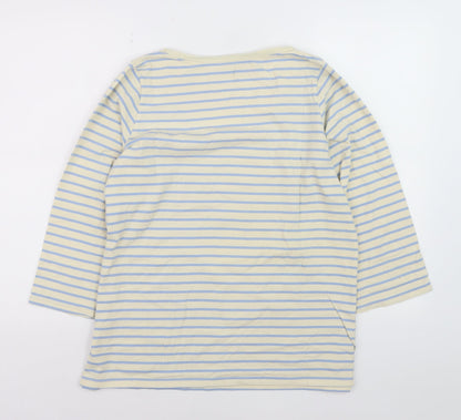 Braintree Women's Multicoloured Stripe Organic Cotton Pullover Jumper Size 14