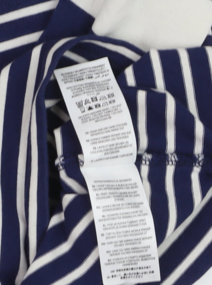Mini Boden Girls Blue Striped Long Sleeve T-Shirt Dress 11-12 Years