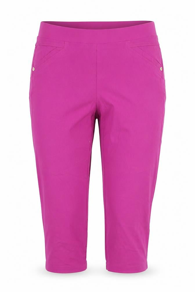 Punt Roma Women’s Pink Capri Stretch Cotton Leggings Size S
