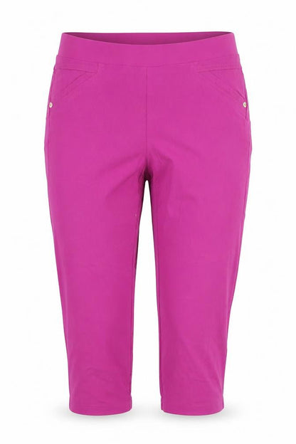 Punt Roma Women’s Pink Capri Stretch Cotton Leggings Size S