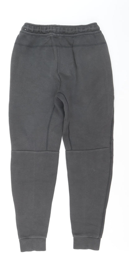 Nike Boys Grey Jogger Sweatpants S Activewear Tapered Fleece Trousers