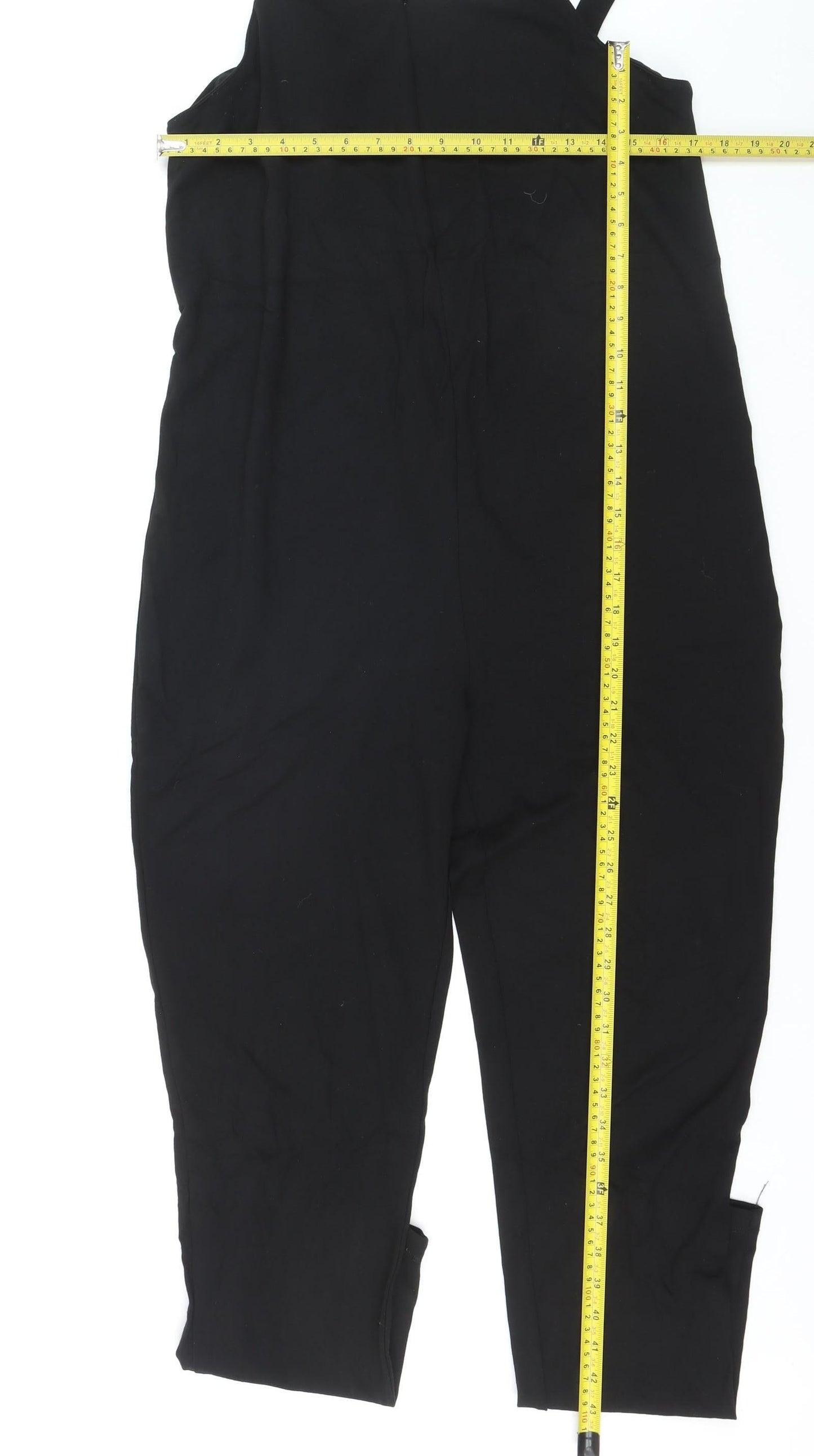 Seraphine Womens Black Jersey Maternity Jumpsuit Size 12 Sleeveless