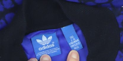 Adidas Men's Blue Animal Print Bomber Jacket Size S