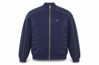 ASOS Men's Blue Full Zip High Neck Jumper Size S