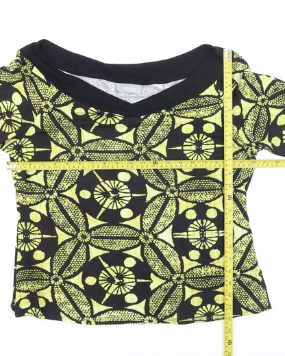 Wallis Womens Multicoloured Geometric Jersey Blouse Size 20