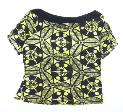 Wallis Womens Multicoloured Geometric Jersey Blouse Size 20