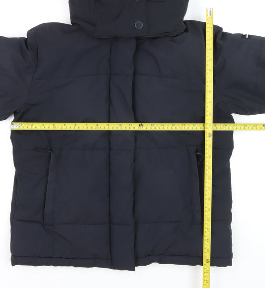 Roxy Men's Black Waterproof Hooded Puffer Jacket M