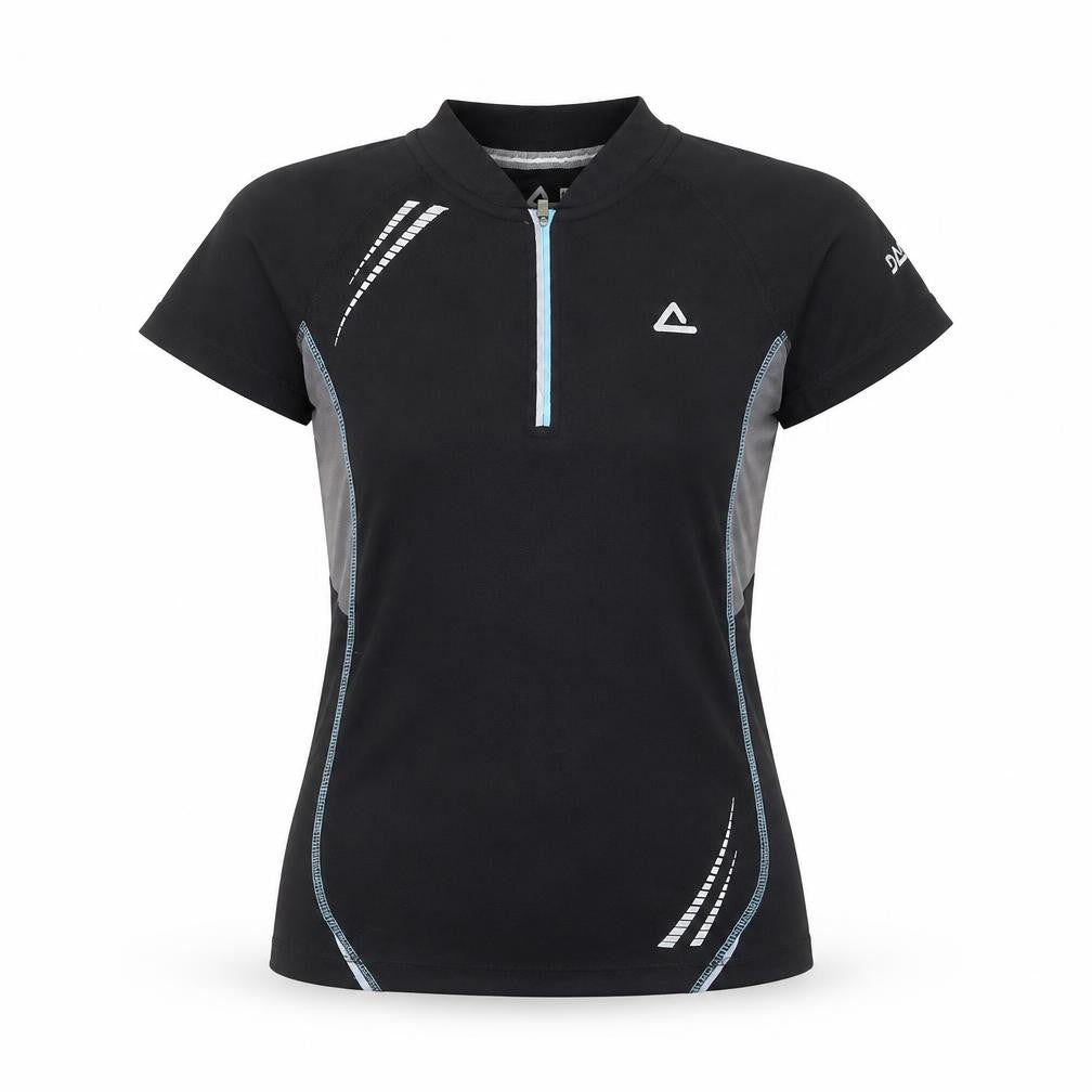 Dare 2b Womens Black Short Sleeve Athletic Zip T-Shirt UK 10