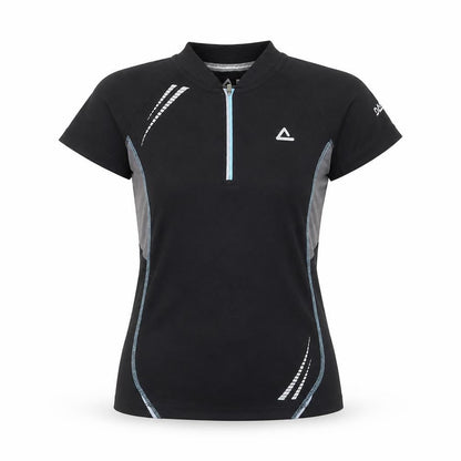 Dare 2b Womens Black Short Sleeve Athletic Zip T-Shirt UK 10