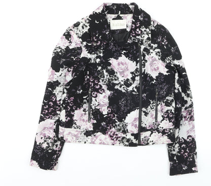 Kaliko Women's Multicoloured Floral Biker Jacket Size 12