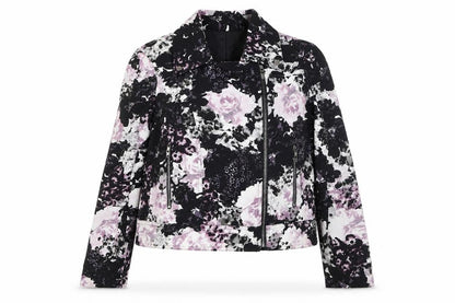 Kaliko Women's Multicoloured Floral Biker Jacket Size 12