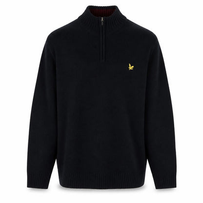 Kensington Eastside Men's Black 2XL 1/4 Zip High Neck Jumper