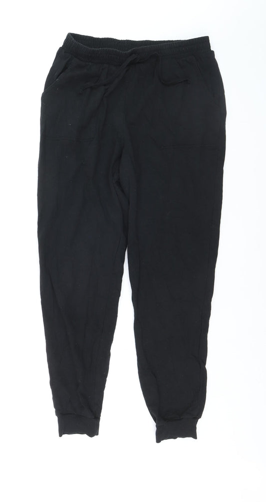 Cozee Home Men's Black Jogger Trousers M Elastic Waist Casual