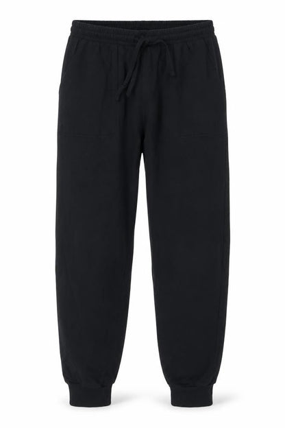 Cozee Home Men's Black Jogger Trousers M Elastic Waist Casual