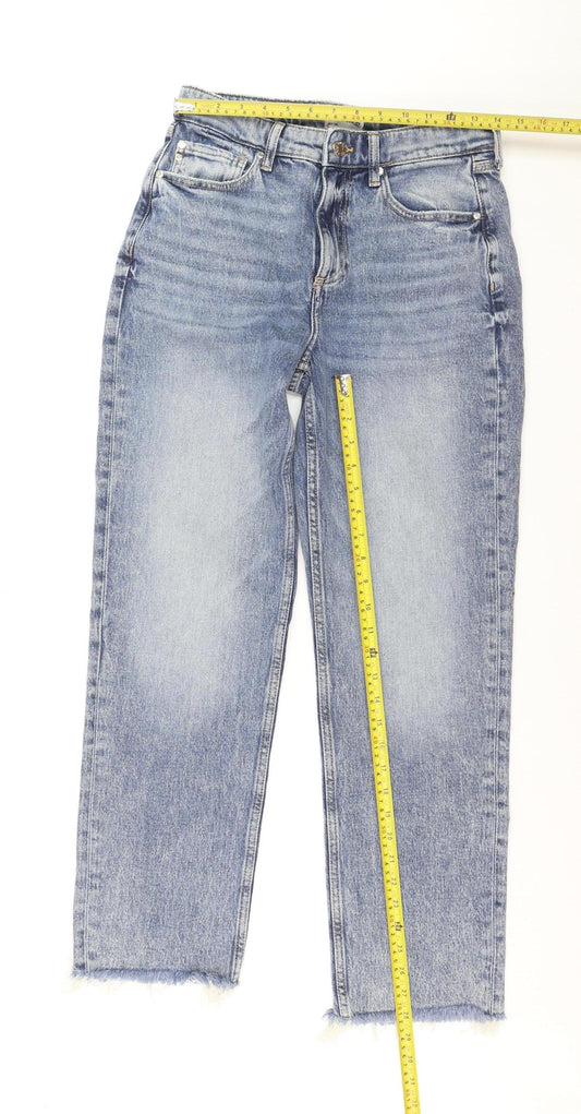 River Island Women’s Blue High Rise Straight Jeans Size 10