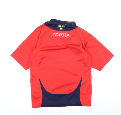 Adidas Men’s Red Munster Rugby Short Sleeve Jersey T-Shirt Size S