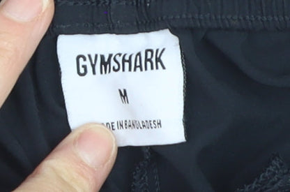 Gymshark Men's Black Biker Sports Shorts Size M Quick Dry Stretch
