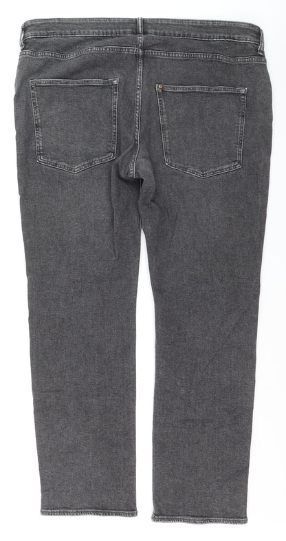 Levi's Premium Men's Grey Regular Fit Straight Jeans W40 L32