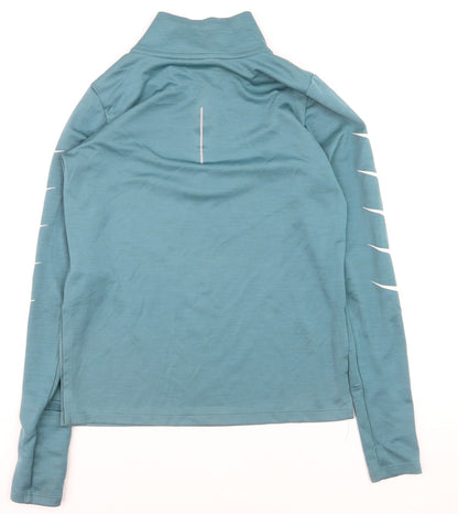 Nike Women's Blue Dri-FIT 1/2 Zip Running Jacket XS